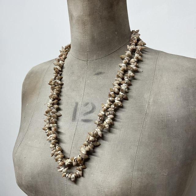 Shell boho beaded layered necklace