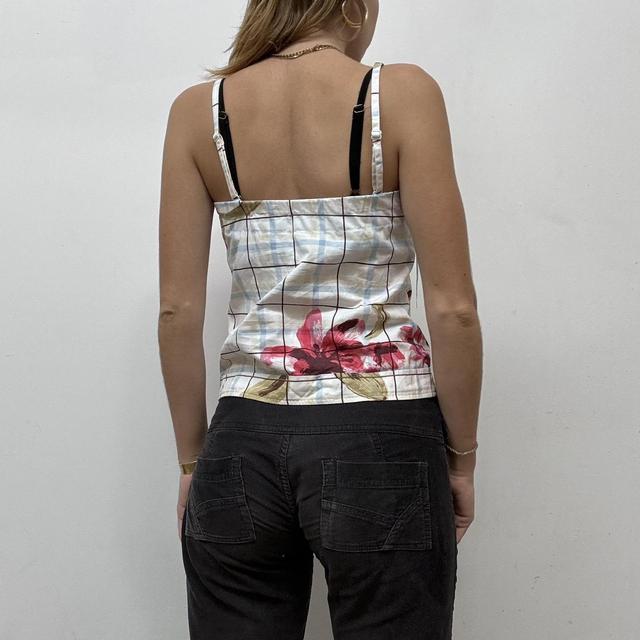Coquette checked printed bow vest