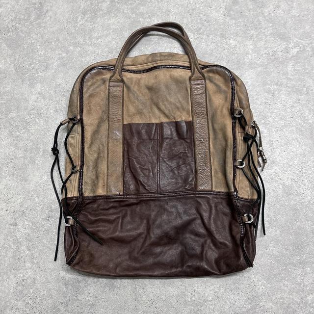 Distressed archival diesel oversized bag