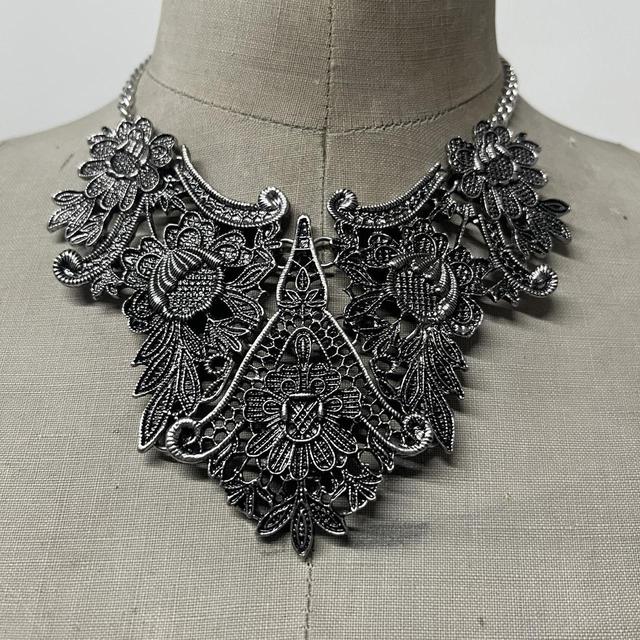 Gothic grunge metal necklace
