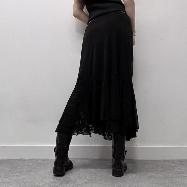 Black fairy grunge lace skirt