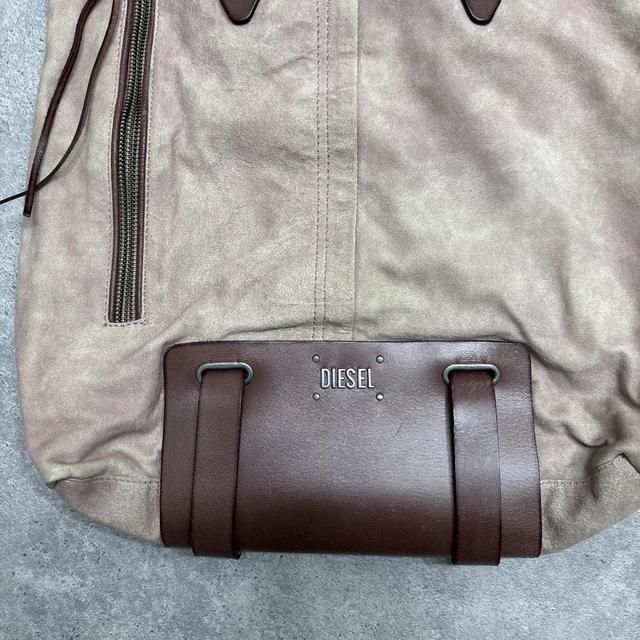 Distressed archival diesel shoulder bag bag