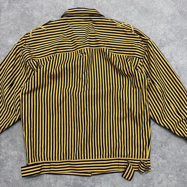 Pinstripe boxy oversized jacket