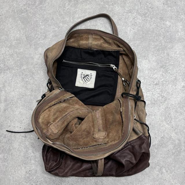Distressed archival diesel oversized bag