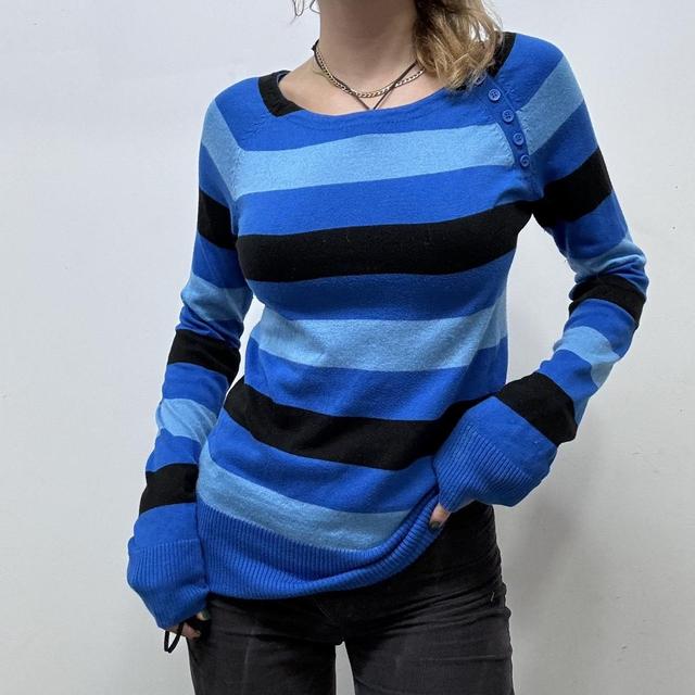 Vintage striped slouchy jumper