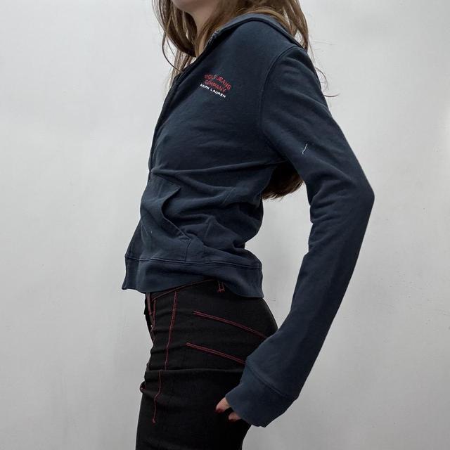 Slouchy fitted Ralph lauren zip hoodie