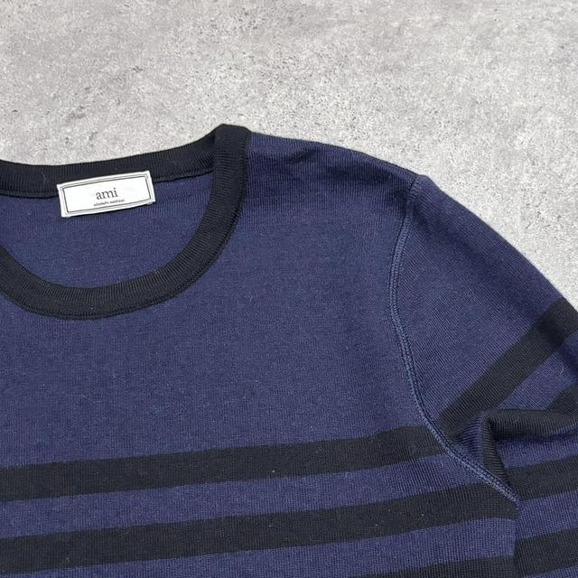 Striped Ami Paris oversized wool jumper