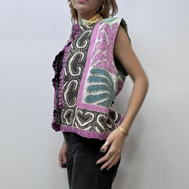 Patterned paisley hippy waistcoat
