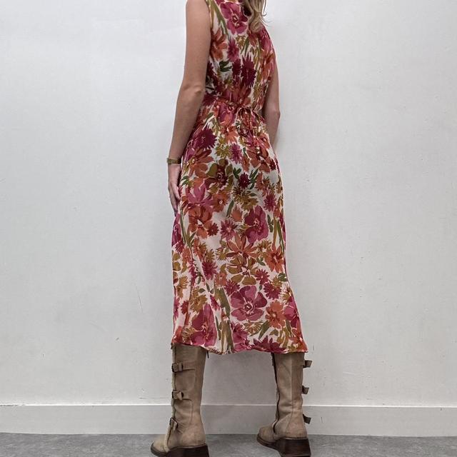 Sheer floral summer dress