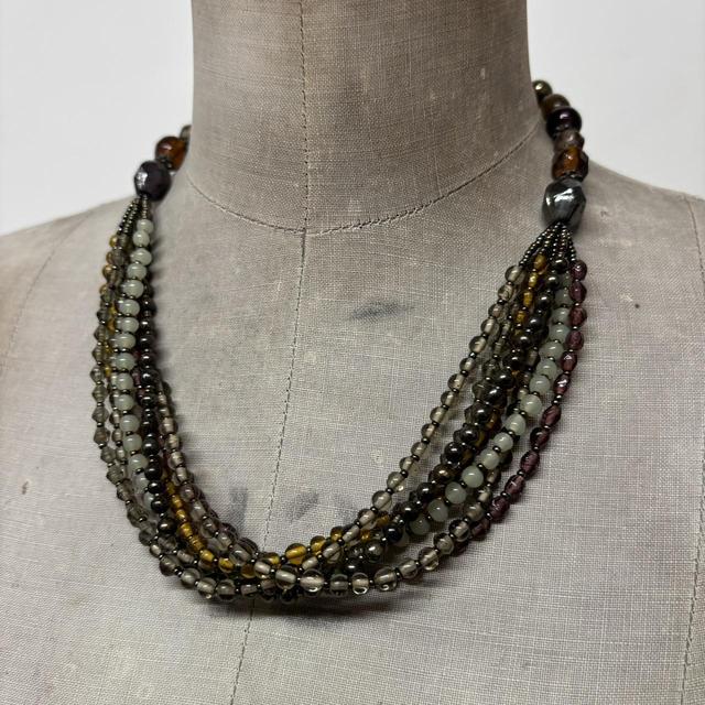 Beaded layer summer necklace