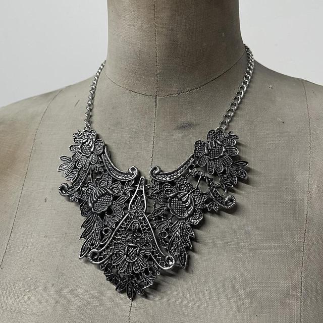 Gothic grunge metal necklace