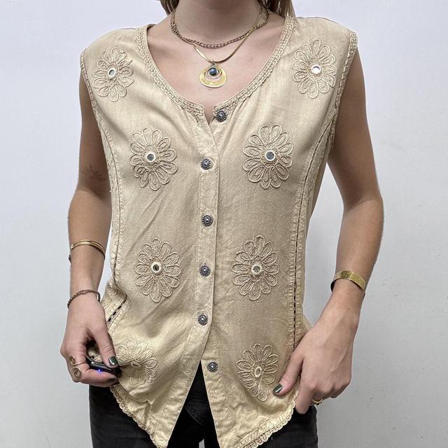 Hippie fairy floral blouse