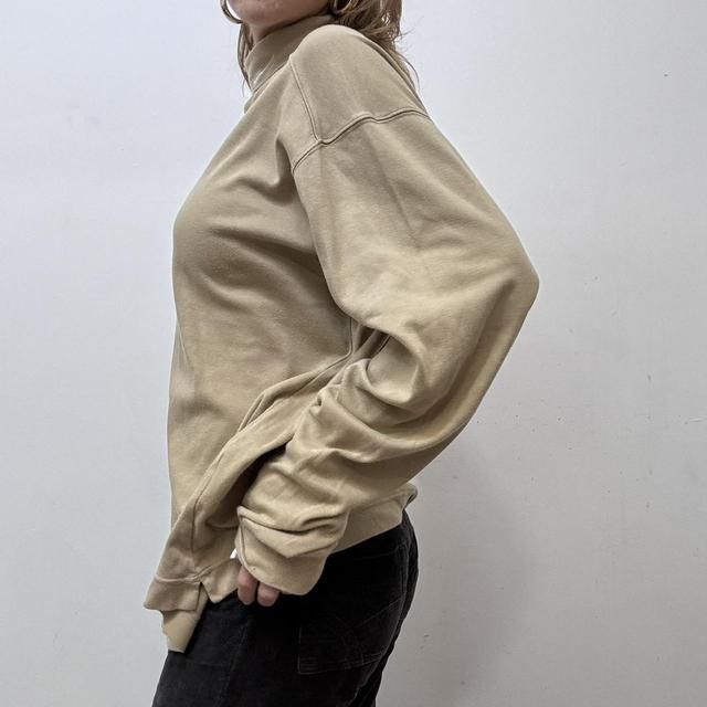 Tan nike roll neck sweater