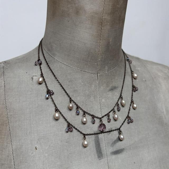 Drape fairy flower necklace