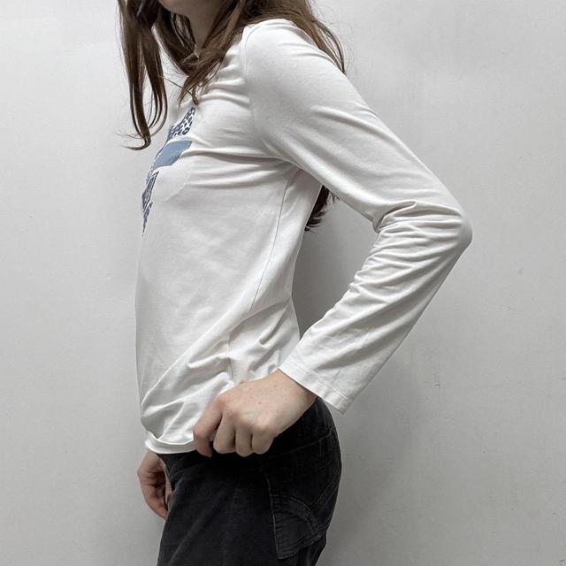 Y2k graphic heart long sleeve tshirt