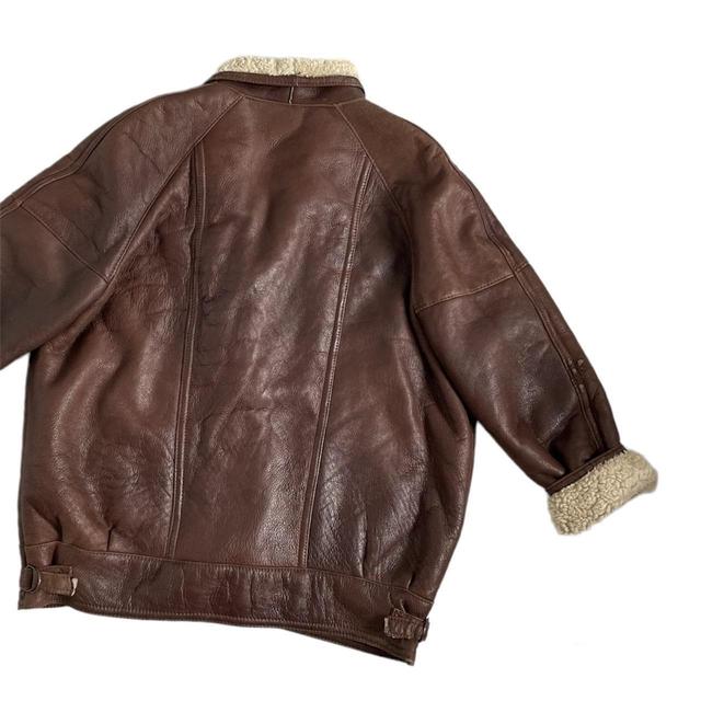 Vintage shearling aviator jacket