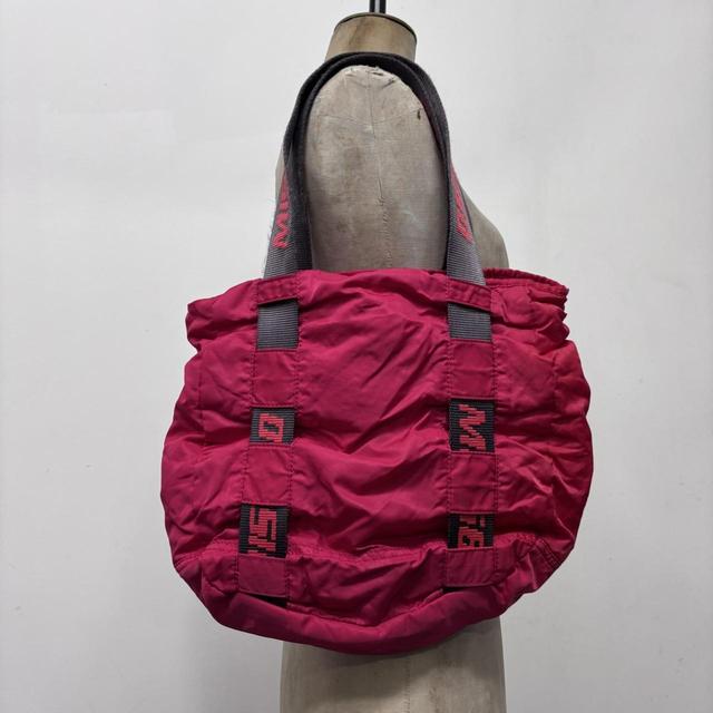 Red puffer miss sixty bag