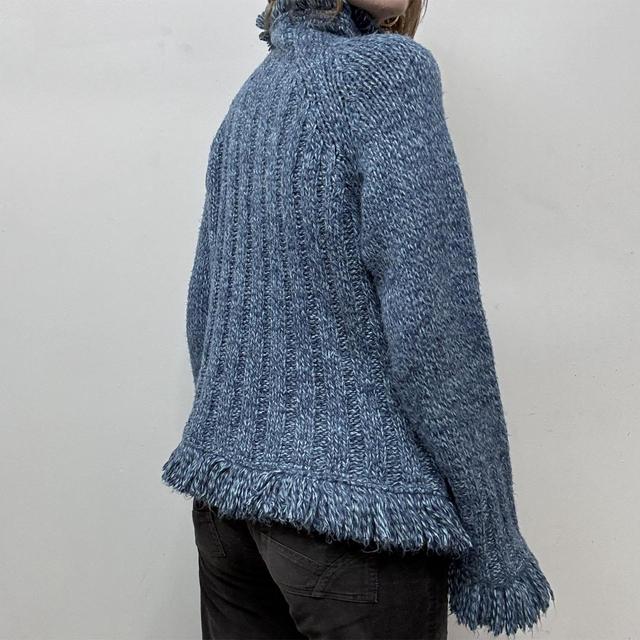 Hippy ribbed tassel knit jumper