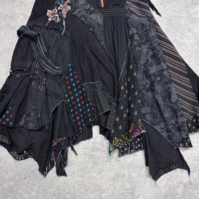 Gothic grunge patchwork fairy skirt