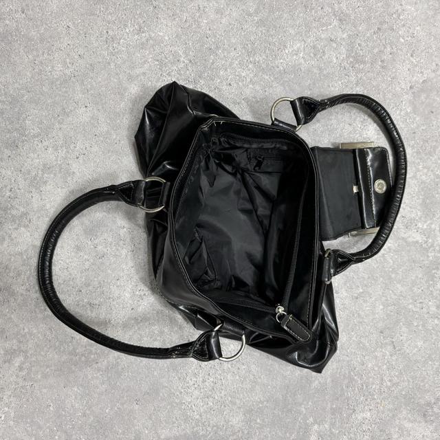 Black buckle shoulder bag