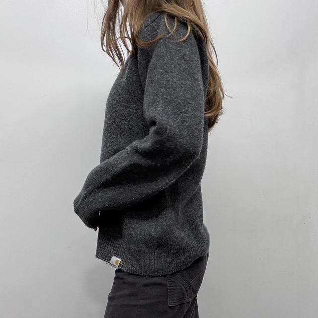 Grey Carhartt slouchy knit wool jumper