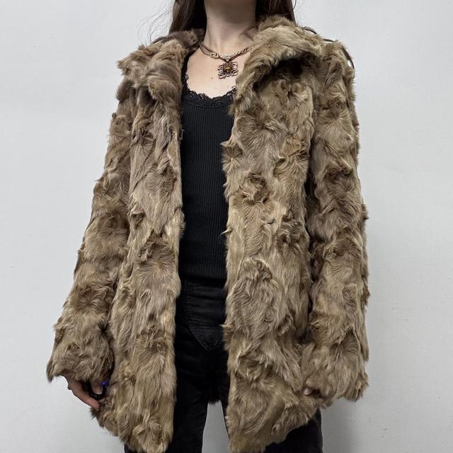 Genuine fur brown fur jacket