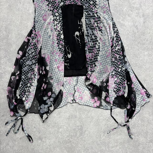 Graphic grunge floaty dress