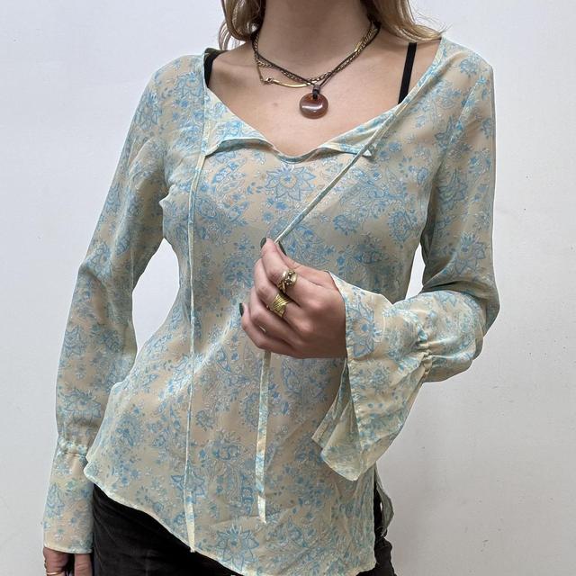 Flared paisley fairy blouse