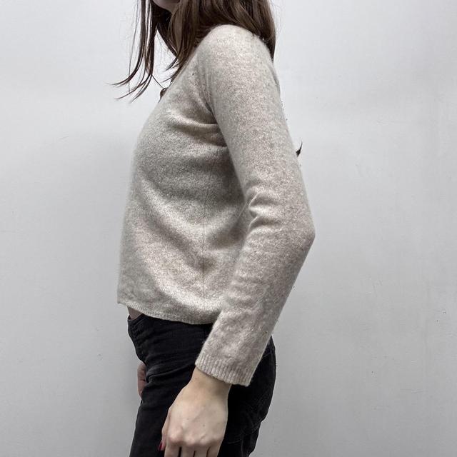Sheer knit cashmere jumper