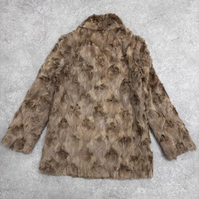 Genuine fur brown fur jacket
