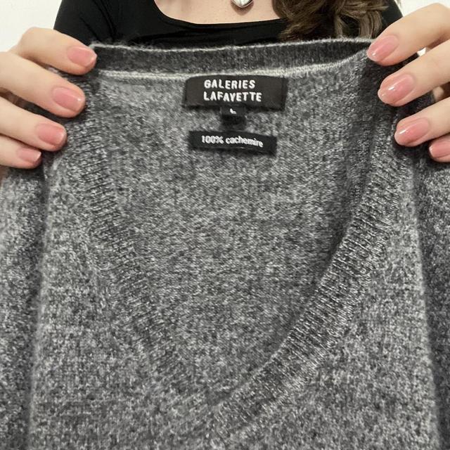 Grey slouchy cashmere jumper