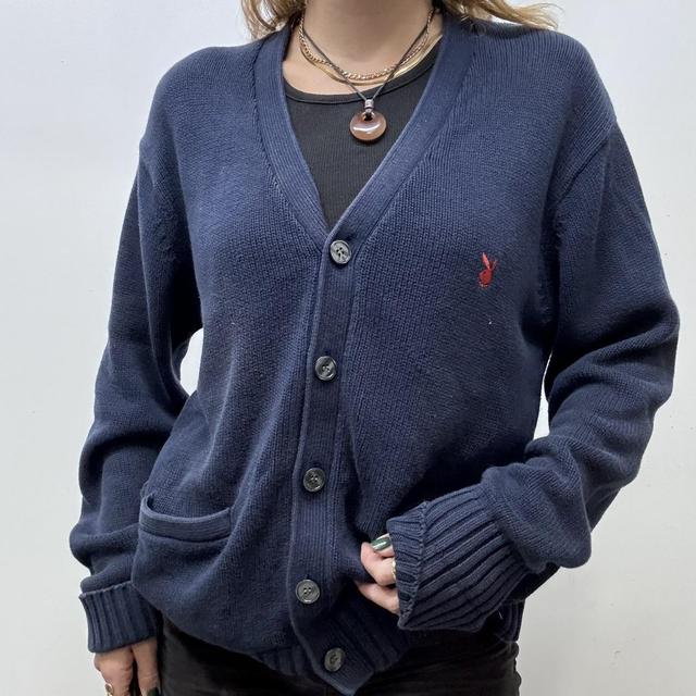Slouchy oversized playboy cardigan