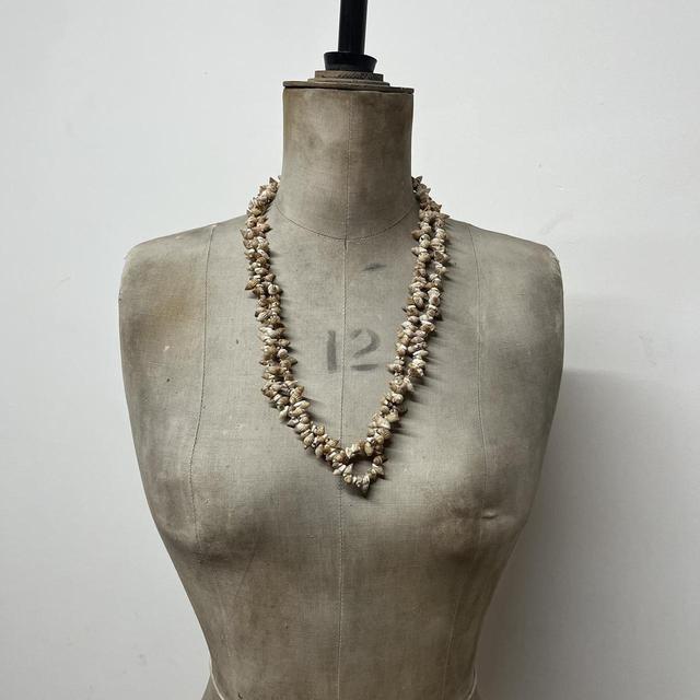 Shell boho beaded layered necklace