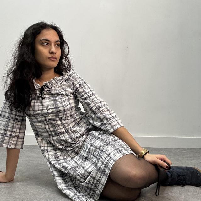 Cop copine checked shirt dress