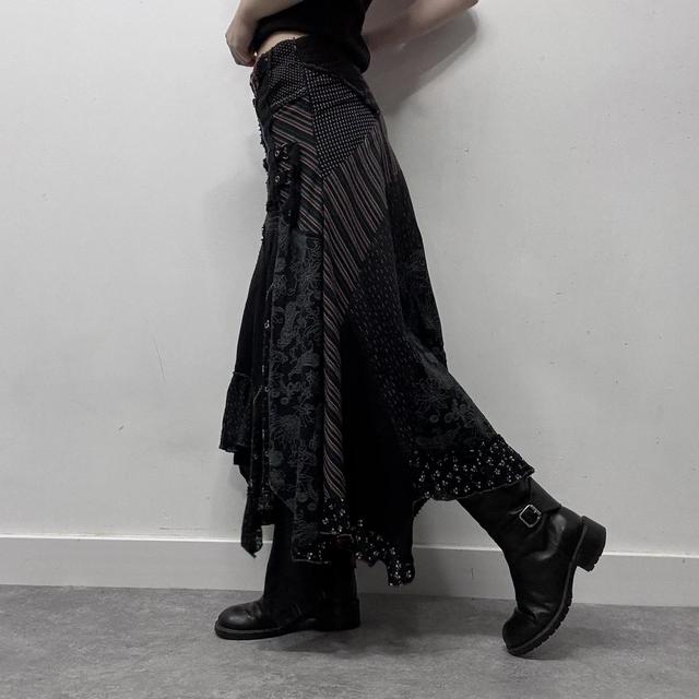 Gothic grunge patchwork fairy skirt