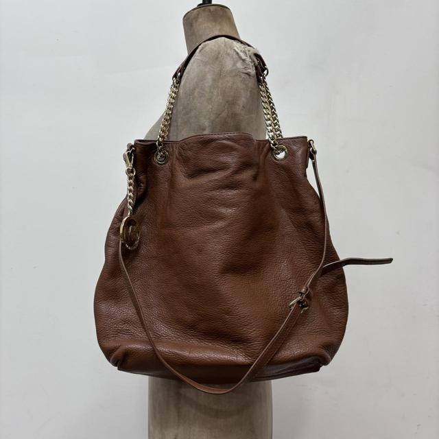 Tan leather micheal Kors
