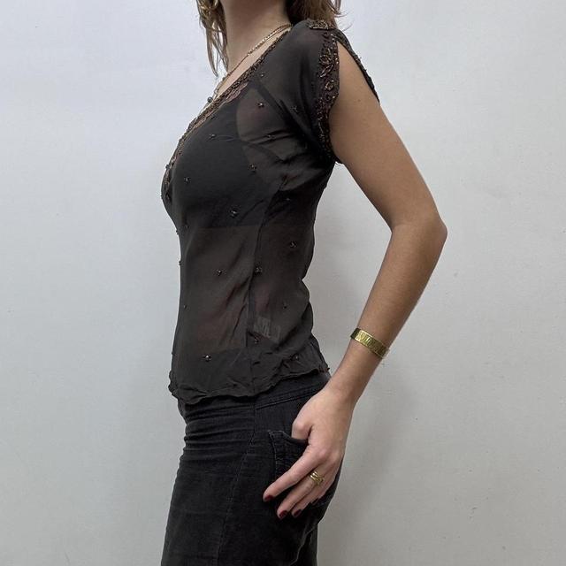 Sheer beaded floaty fairy top