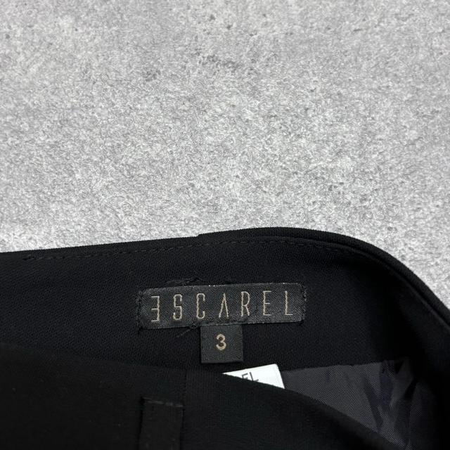 Black fitted aline skirt with lace ruffle hem