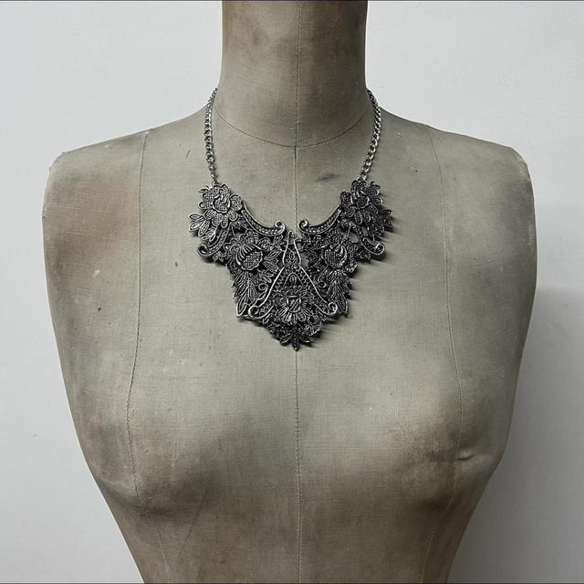 Gothic grunge metal necklace