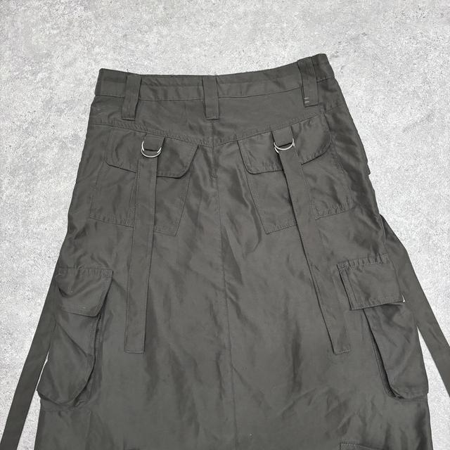 Khaki cargo parachute skirt