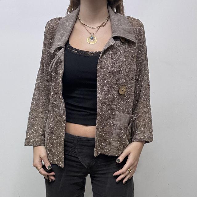 Sheer slouchy archival jacket