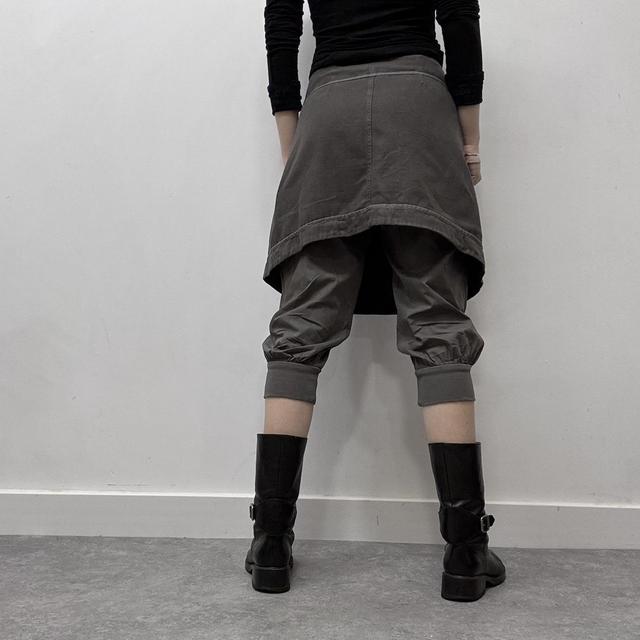 Layered cop copine cargo trouser skirt
