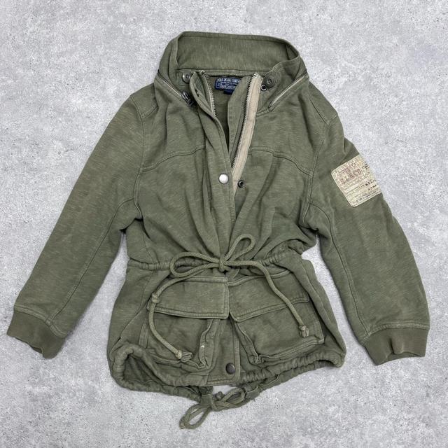 Khaki cotton cargo jacket