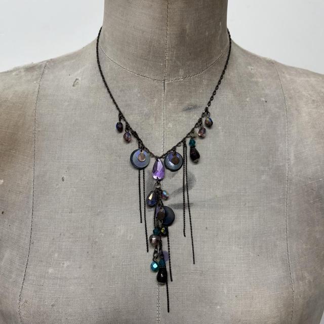 Drape chain gemstone fairy necklace