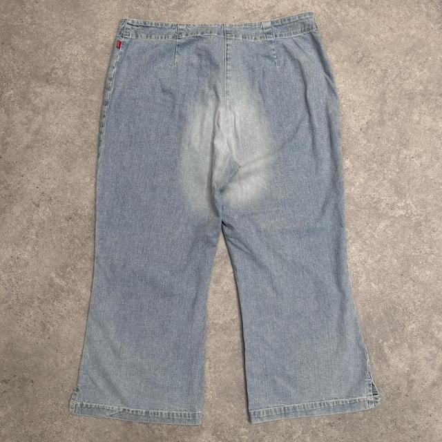 Distressed corset capri jeans shorts