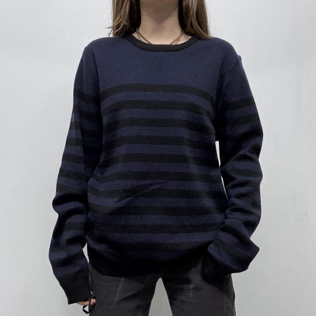 Striped Ami Paris oversized wool jumper