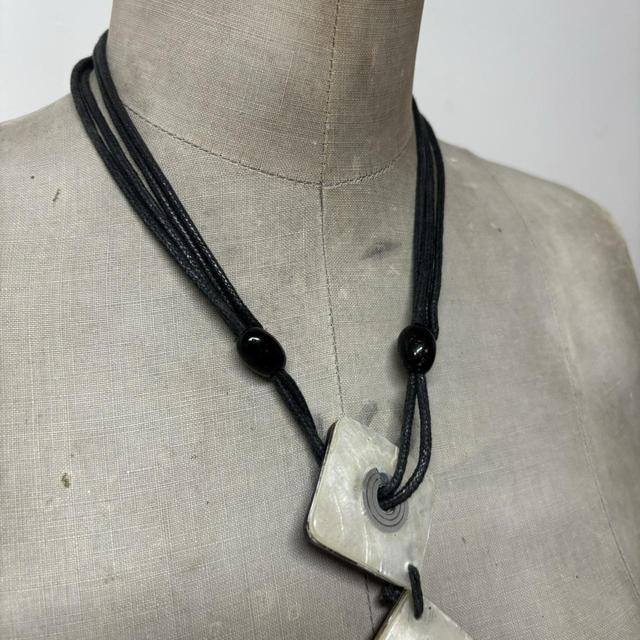 Chunky oversized square necklace