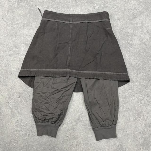 Layered cop copine cargo trouser skirt