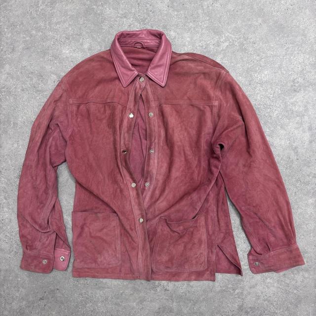 Pink suede jacket