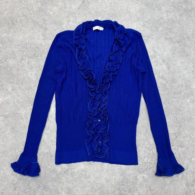 Anne fontaine ruffle cardigan